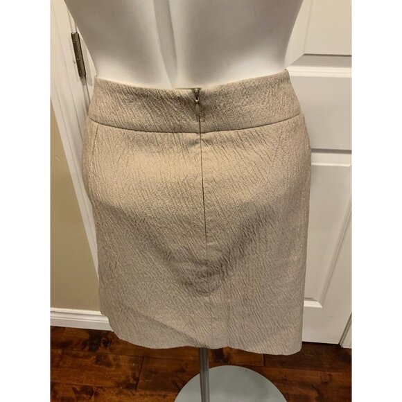 Armani Collezioni Tan Textured Mini Skirt, Size 12 - Picture 6 of 7